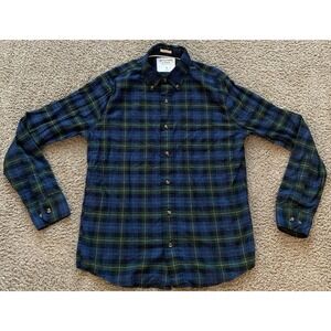 Abercrombie & Fitch Mens Shirt‎ Blue Plaid Flannel Muscle Fit Button Up Sz Small